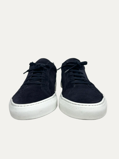 Common Projects Suede Achilles Low 'Dark Navy' Size 45 Pre-Owned