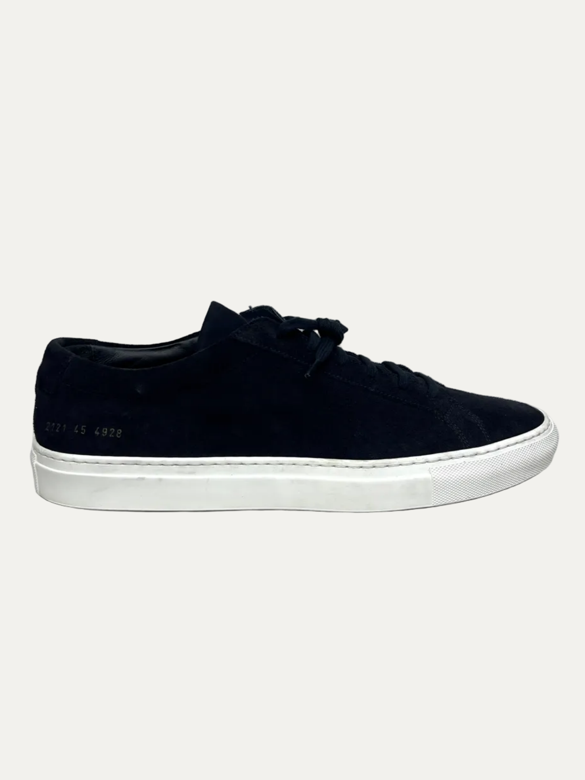 Common Projects Suede Achilles Low 'Dark Navy' Size 45 Pre-Owned