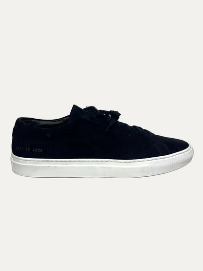 Common Projects Suede Achilles Low 'Dark Navy' Size 45 Pre-Owned