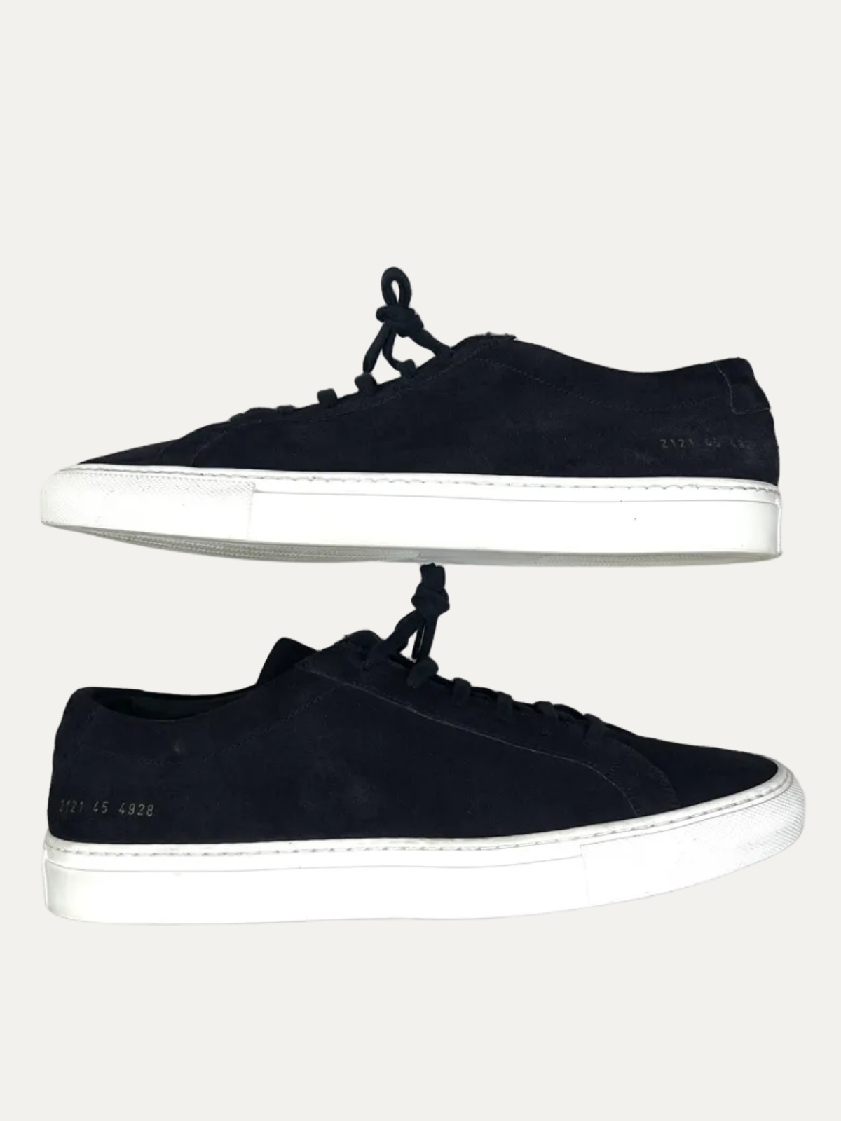 Common Projects Suede Achilles Low 'Dark Navy' Size 45 Pre-Owned