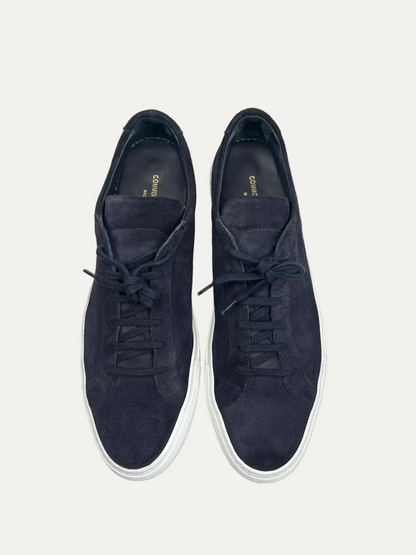 Common Projects Suede Achilles Low 'Dark Navy' Size 45 Pre-Owned