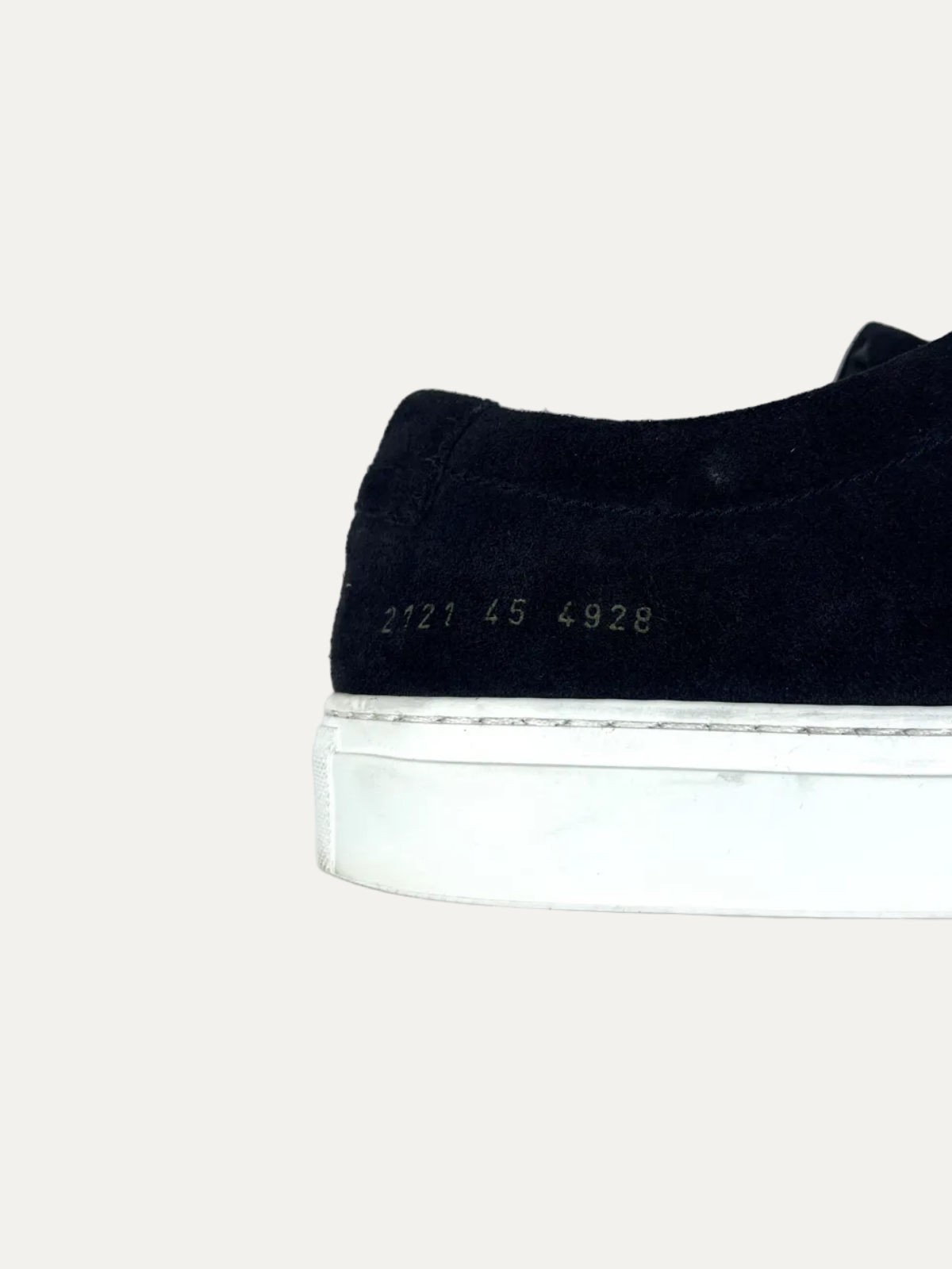 Common Projects Suede Achilles Low 'Dark Navy' Size 45 Pre-Owned
