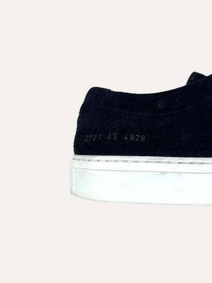 Common Projects Suede Achilles Low 'Dark Navy' Size 45 Pre-Owned