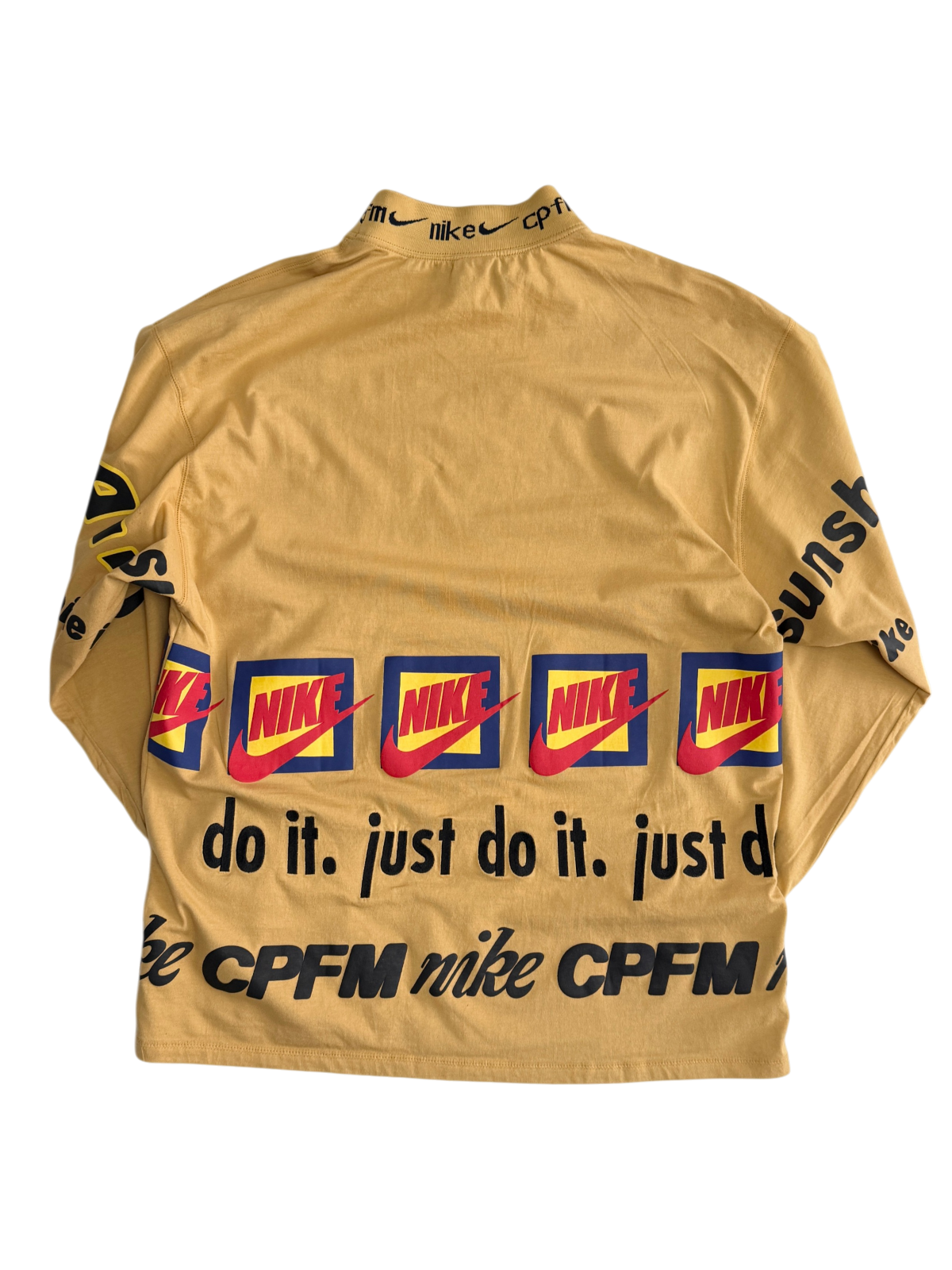 Vintage Nike x Cactus Plant Flea Market L/S T-shirt 'Mustard Yellow' FW19 Size L Pre-Owned