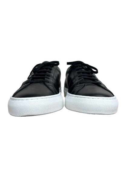 Common Projects Achilles Low Leather Sneaker 'Black/White' Size 10 Pre-Owned