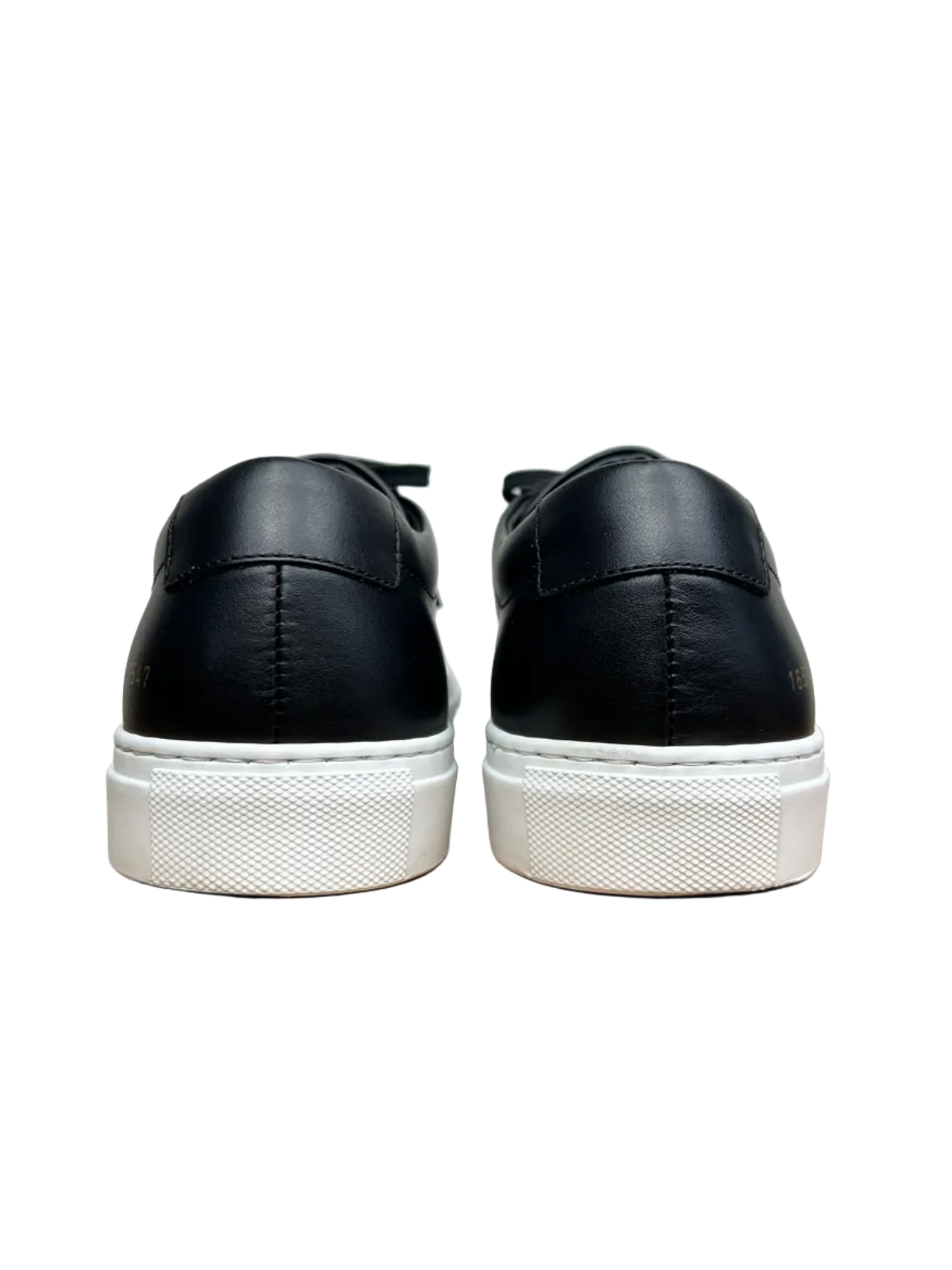 Common Projects Achilles Low Leather Sneaker 'Black/White' Size 10 Pre-Owned