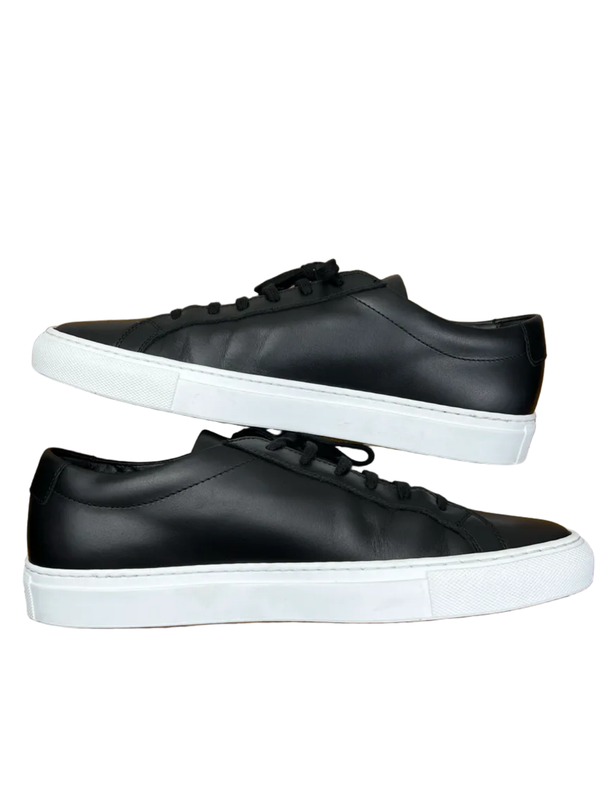 Common Projects Achilles Low Leather Sneaker 'Black/White' Size 10 Pre-Owned