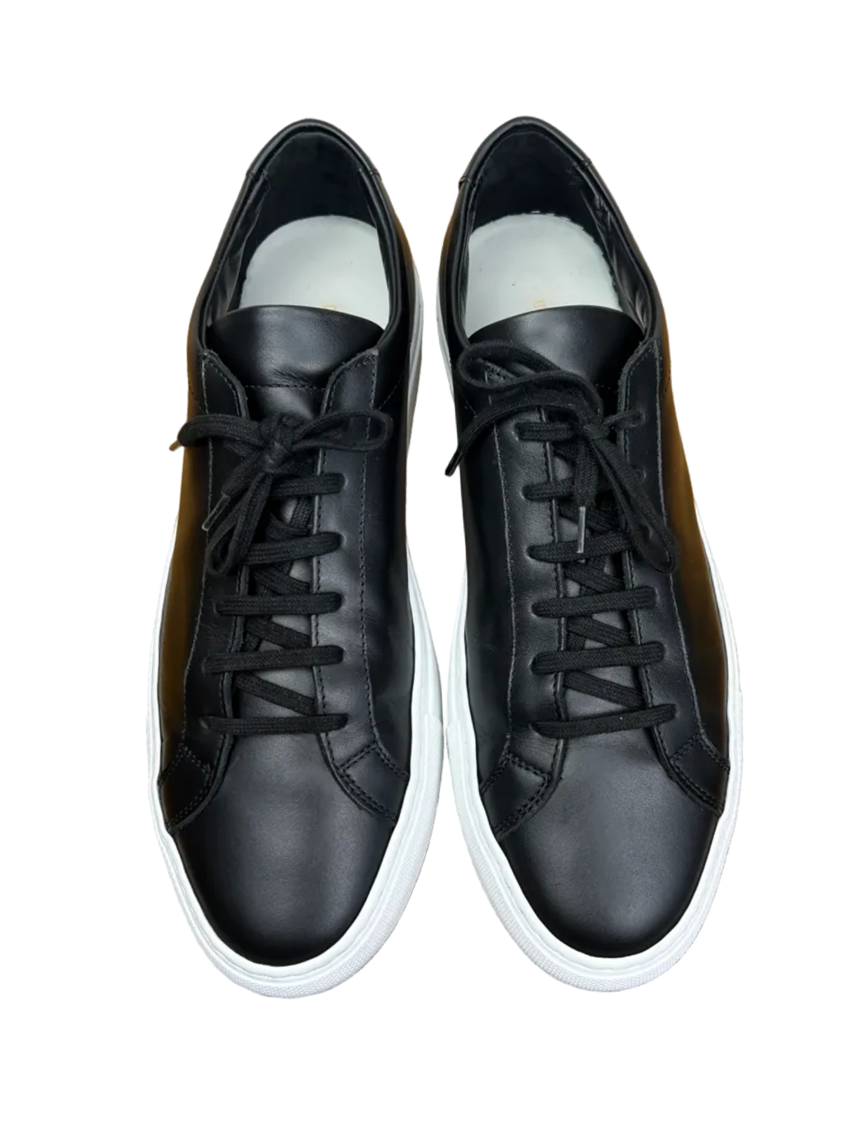 Common Projects Achilles Low Leather Sneaker 'Black/White' Size 10 Pre-Owned
