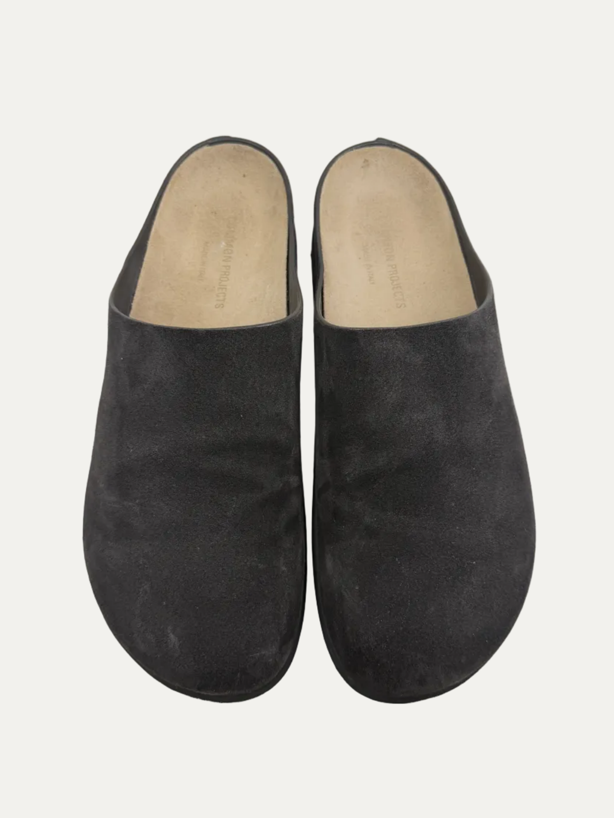 Common Projects Suede Clog Mules 'Dark Brown' Size 44 Pre-Owned