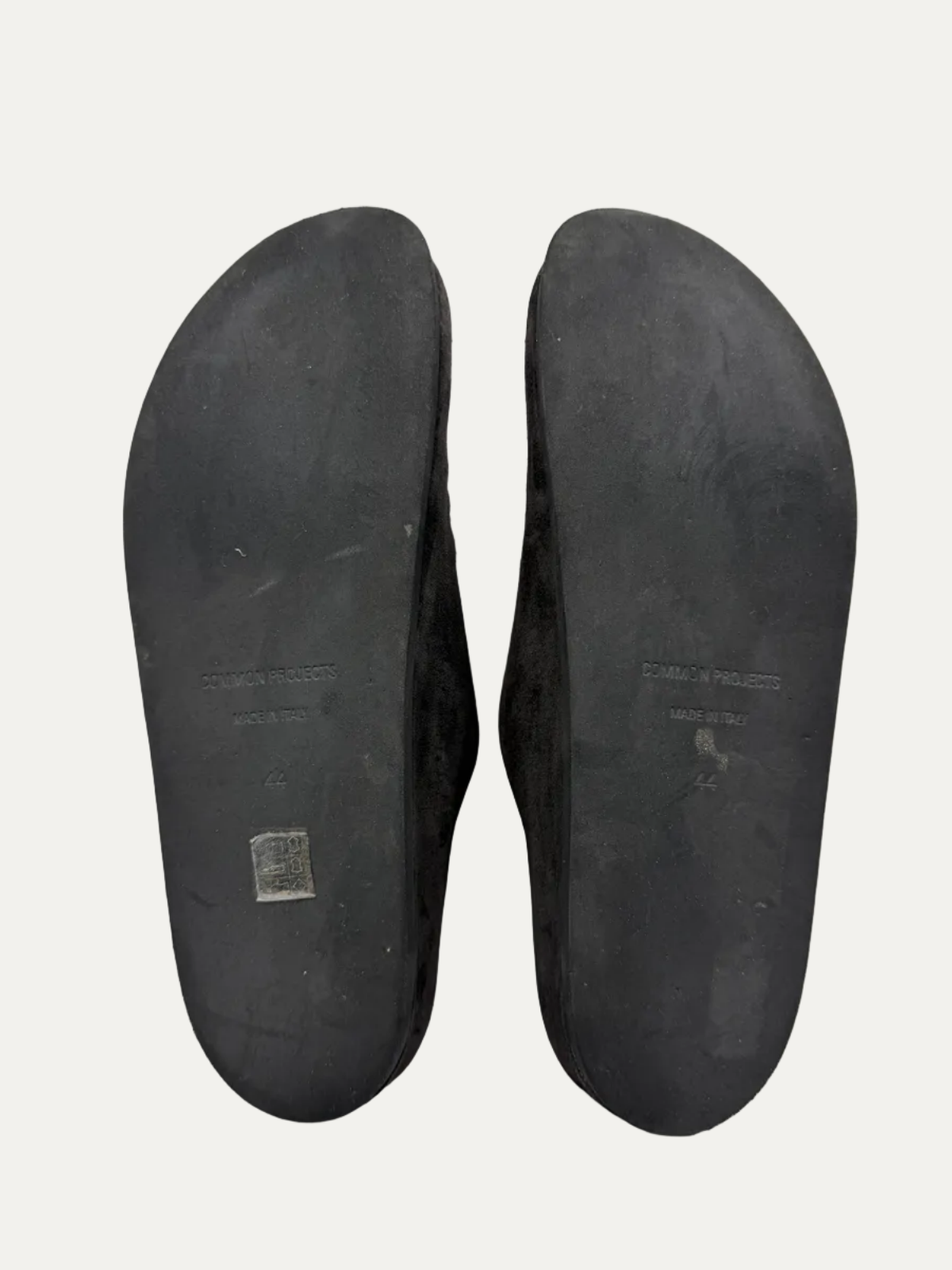 Common Projects Suede Clog Mules 'Dark Brown' Size 44 Pre-Owned