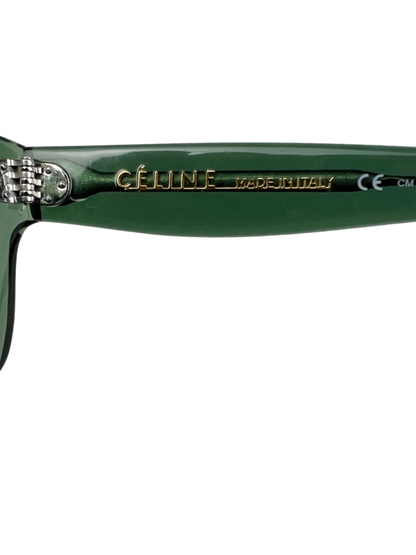 Celine Acetate Sunglasses 'Green' One Size Pre-Owned
