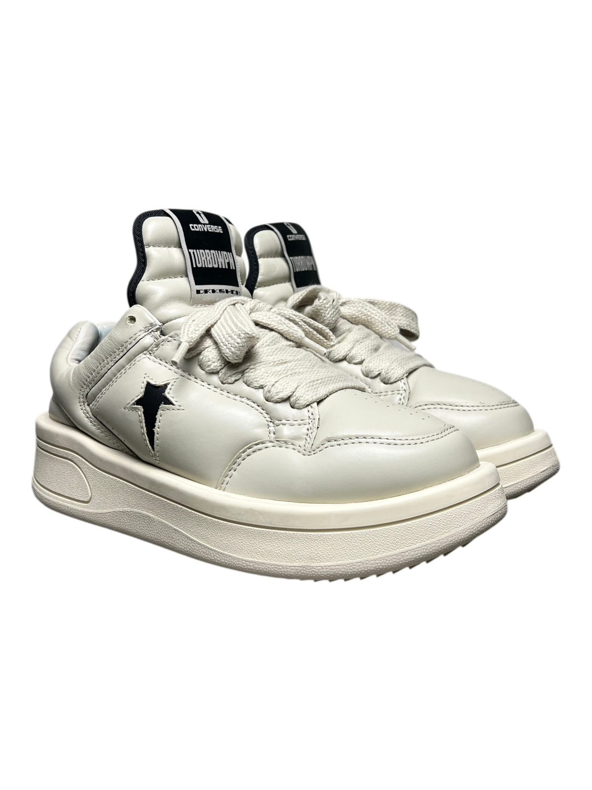 Rick Owens x Converse DRKSHDW TURBOWPN Low 'Pelican' Size 7.5 Pre-Owned