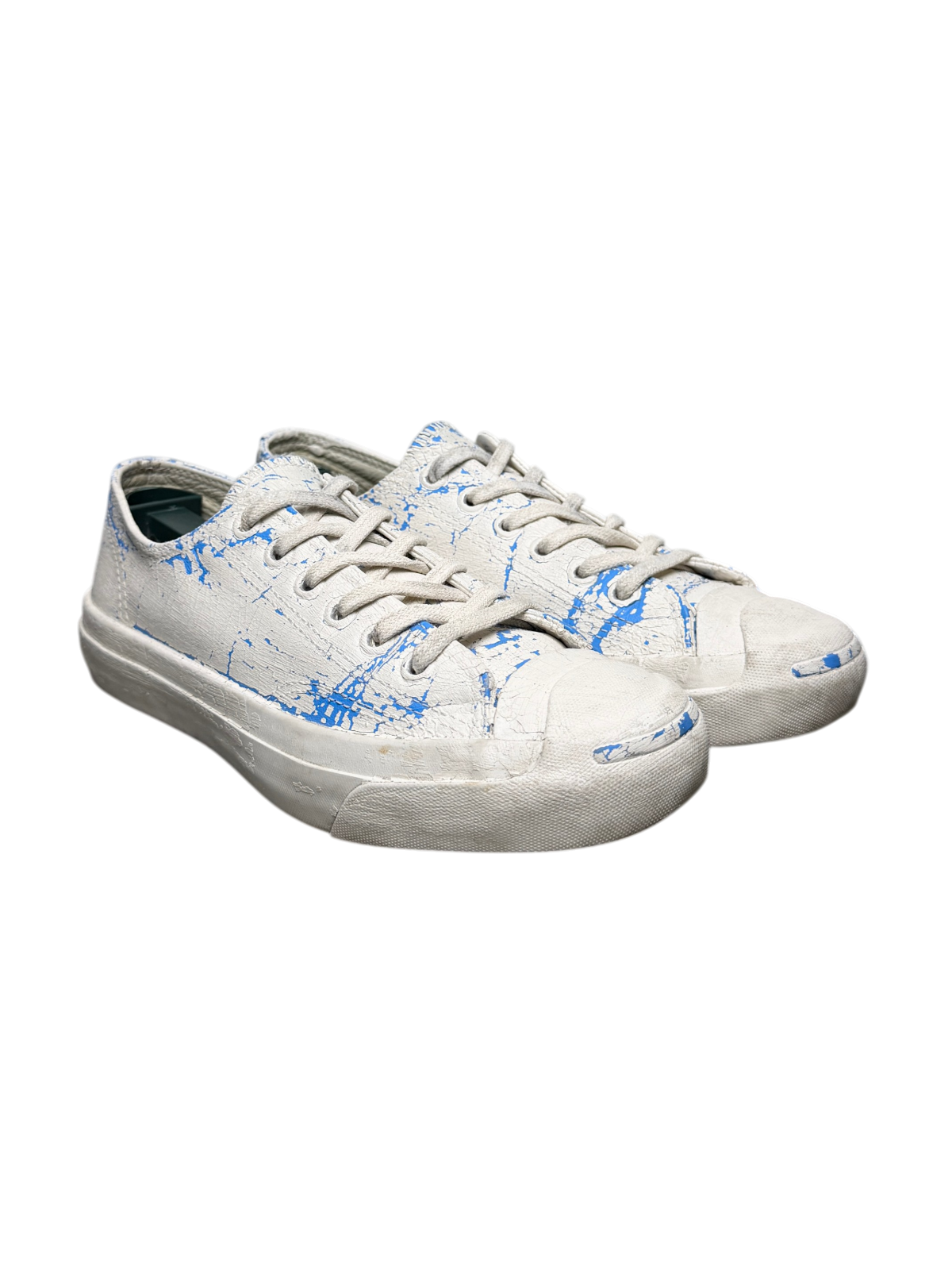 Maison Margiela x Converse Jack Purcell Low SS12 'Paint Crack - White Azure' Women Size 6.5 Pre-Owned