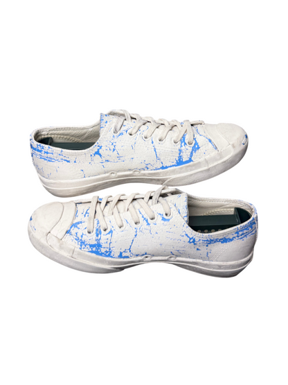 Maison Margiela x Converse Jack Purcell Low SS12 'Paint Crack - White Azure' Women Size 6.5 Pre-Owned