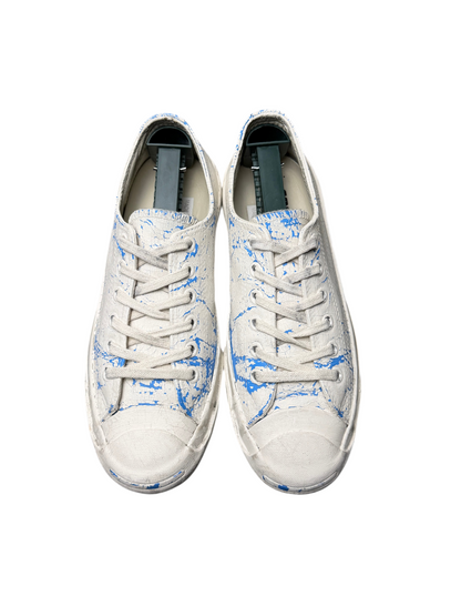 Maison Margiela x Converse Jack Purcell Low SS12 'Paint Crack - White Azure' Women Size 6.5 Pre-Owned
