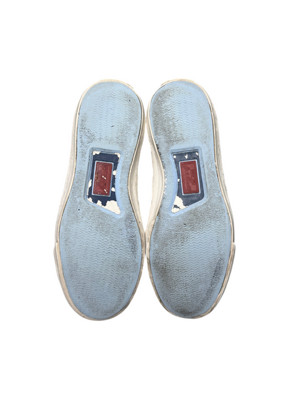 Maison Margiela x Converse Jack Purcell Low SS12 'Paint Crack - White Azure' Women Size 6.5 Pre-Owned