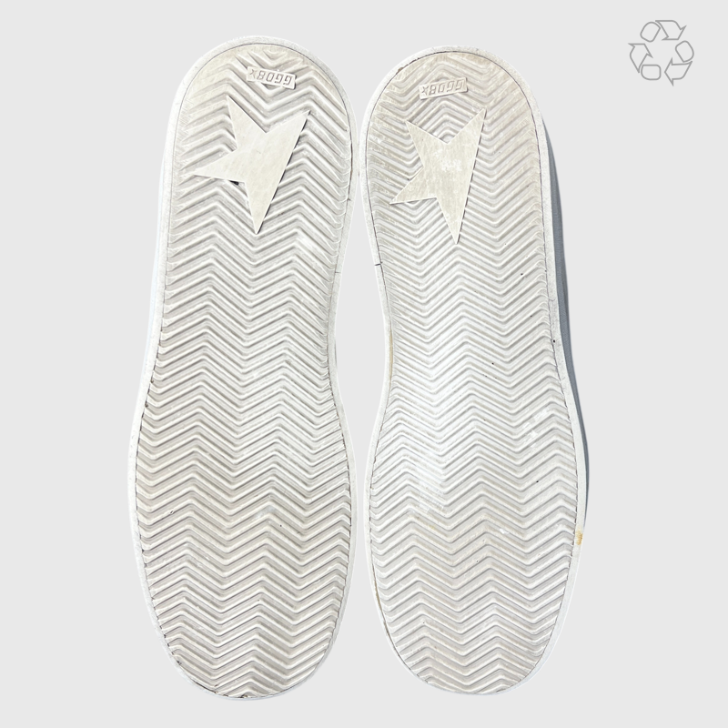 Golden Goose Stardan Limited Edition White Leather White Star G35MS959B8 Size 11 Pre-Owned