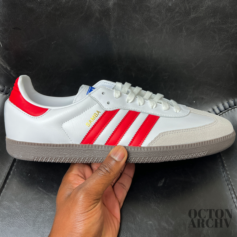 Adidas Samba OG 'White Scarlet' SS23 Size 13 Brand New