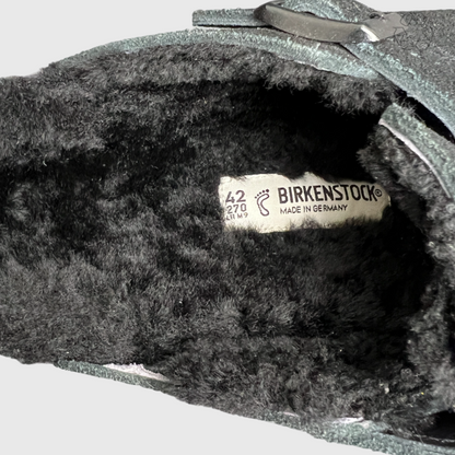 Birkenstock Boston Shearling 'Black' Size 42 Pre-Owned