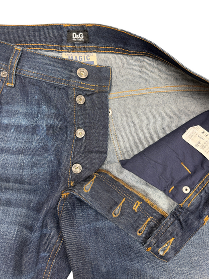Vintage 90's Dolce & Gabanna Indigo Wash Denim Jeans Size 38 Pre-Owned