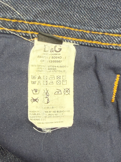 Vintage 90's Dolce & Gabanna Indigo Wash Denim Jeans Size 38 Pre-Owned