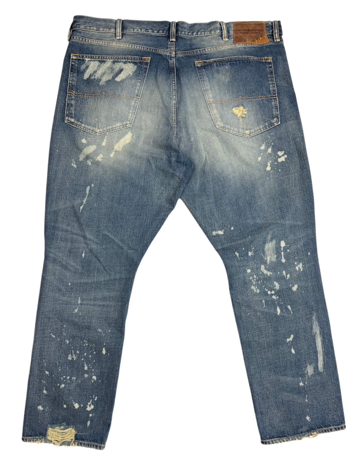 Vintage Denim & Supply x Ralph Lauren Distressed Slim Fit Denim Jeans FW13 Size 42 Pre-Owned