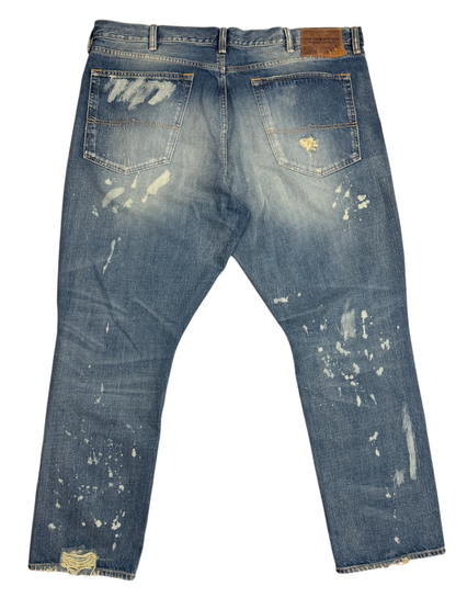 Vintage Denim & Supply x Ralph Lauren Distressed Slim Fit Denim Jeans FW13 Size 42 Pre-Owned