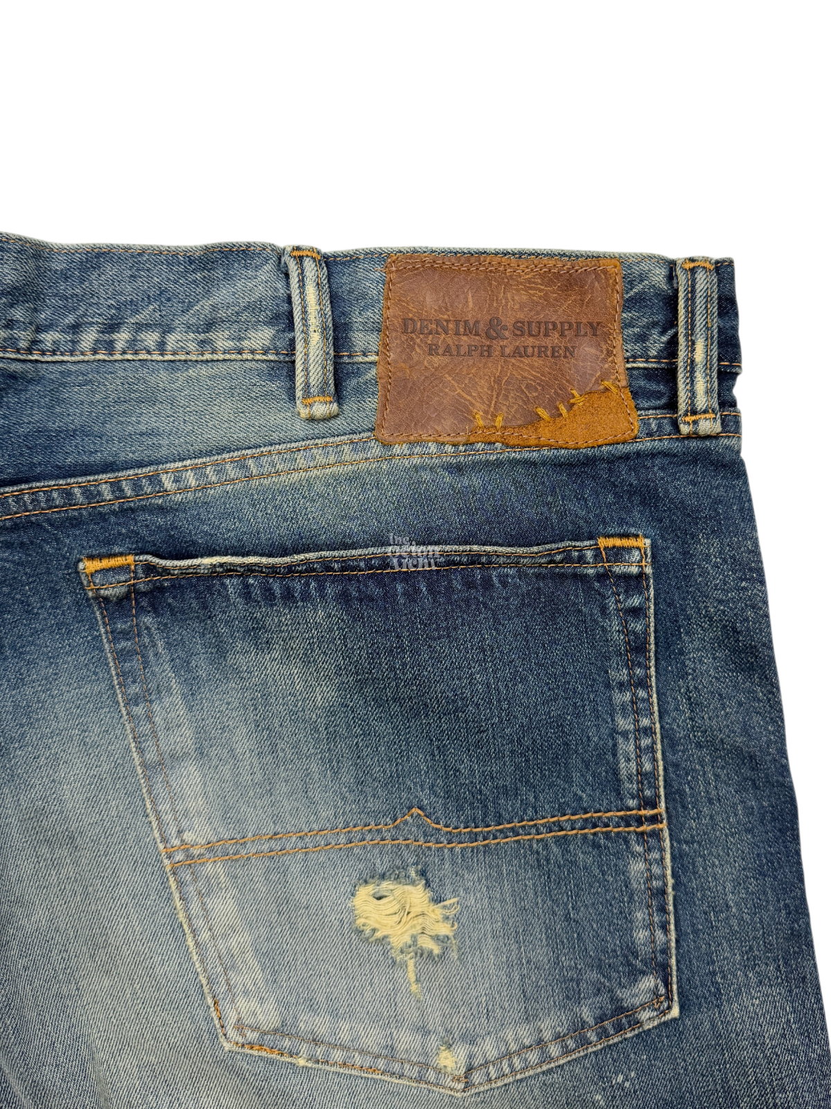 Vintage Denim & Supply x Ralph Lauren Distressed Slim Fit Denim Jeans FW13 Size 42 Pre-Owned