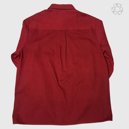 Heaven by Marc Jacobs Oversize Work Shirt 'Cranberry Red' Size XL Pre-Owned
