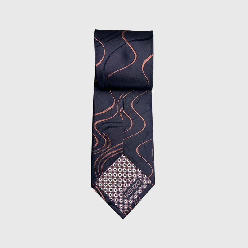 Kenzo Homme 9cm Embroidered Silk  Tie Pre-Owned