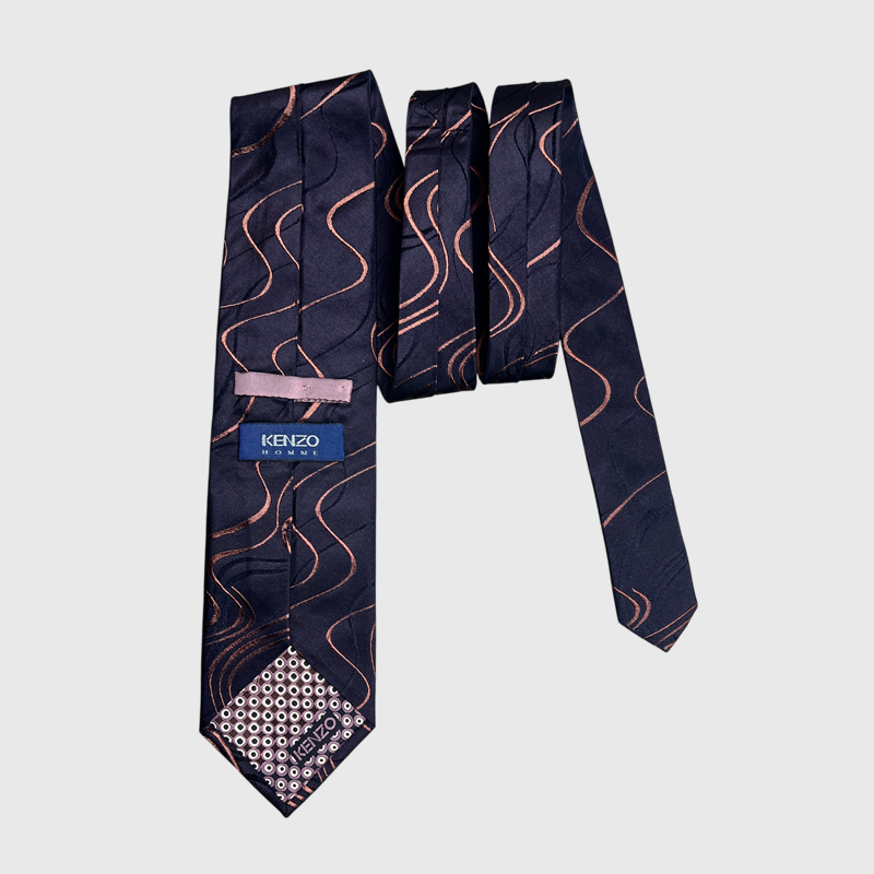 Kenzo Homme 9cm Embroidered Silk  Tie Pre-Owned