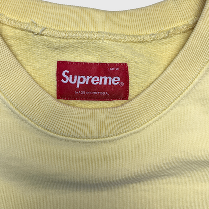Supreme Dipped Crewneck 'Yellow' SS19 Size L Pre-Owned