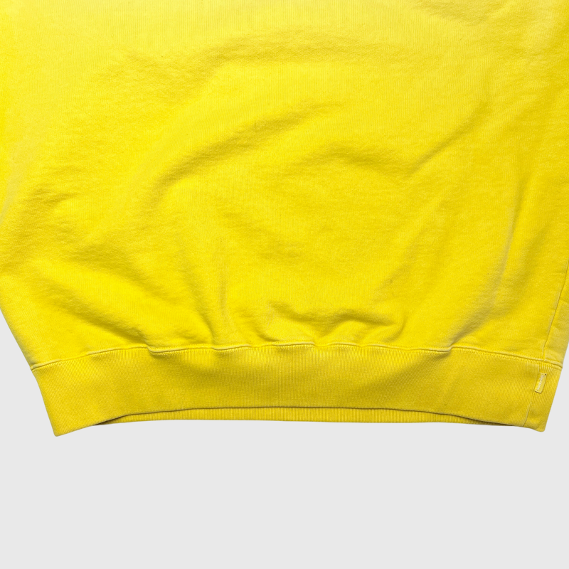 Supreme Dipped Crewneck 'Yellow' SS19 Size L Pre-Owned