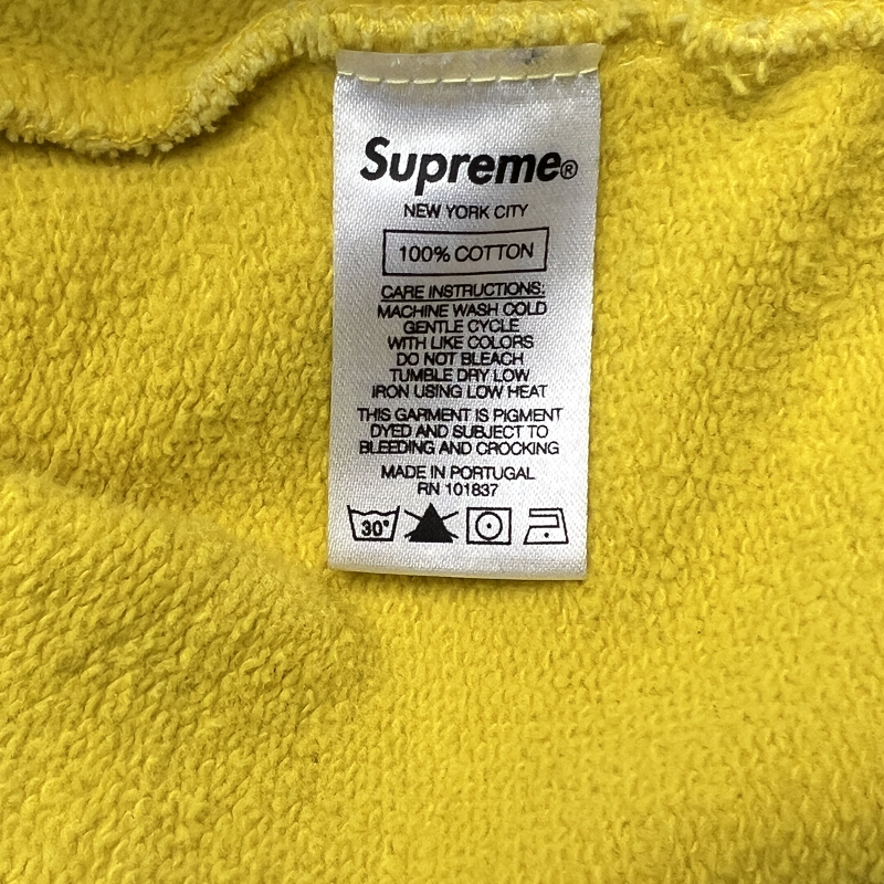 Supreme Dipped Crewneck 'Yellow' SS19 Size L Pre-Owned