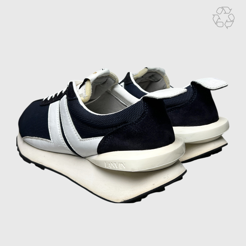 Lanvin Bumpr Sneaker 'Navy/White' Size 13 Pre-Owned