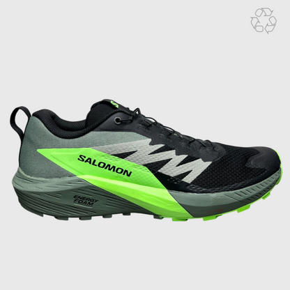 Salomon Sense Ride 5 Trail Running Sneakers Gecko Size 11.5 Pre-Owned
