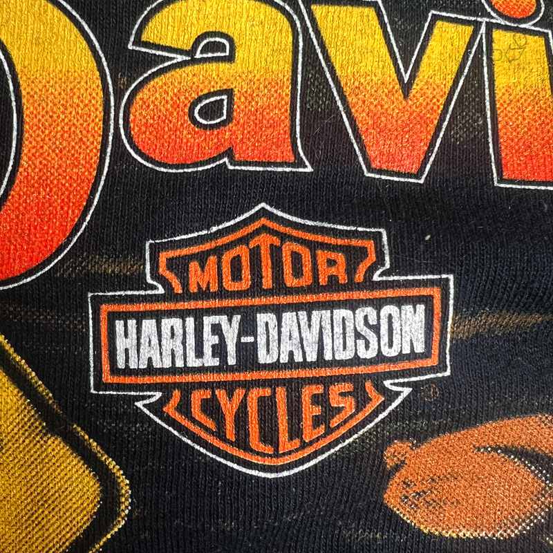 Vintage 90's Harley Davidson Roo Country Australia Tee 'Black' Size 2XL Pre-Owned