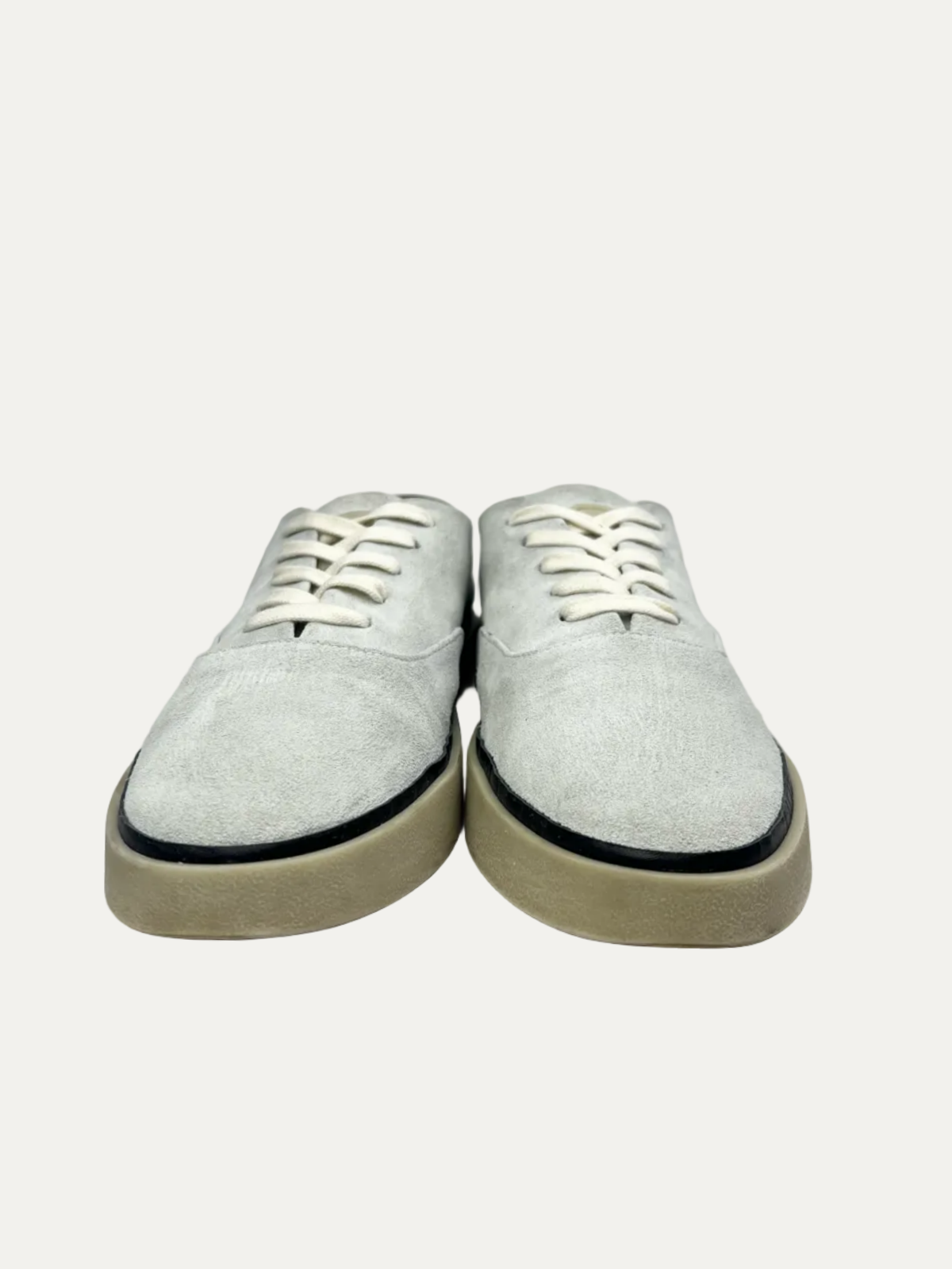Fear of God for Ermenegildo Zegna Laced Suede Sneaker 'Off White' Size 11.5 Pre-Owned