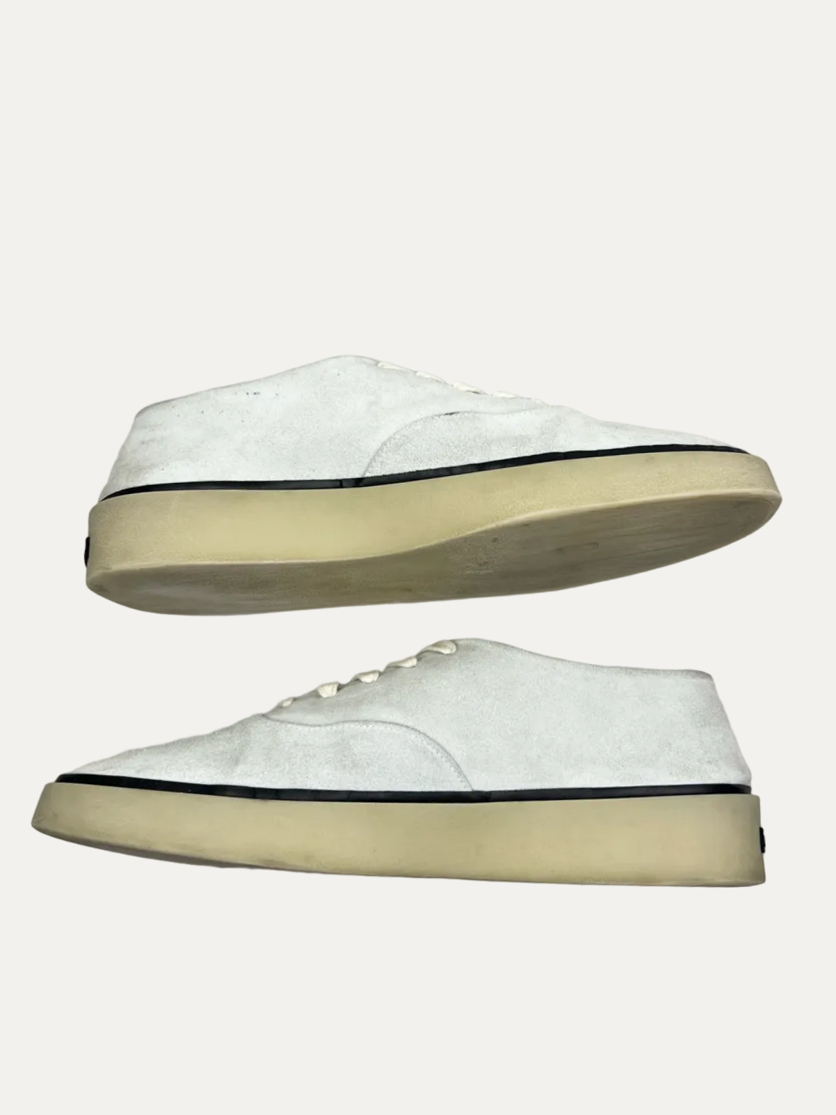Fear of God for Ermenegildo Zegna Laced Suede Sneaker 'Off White' Size 11.5 Pre-Owned