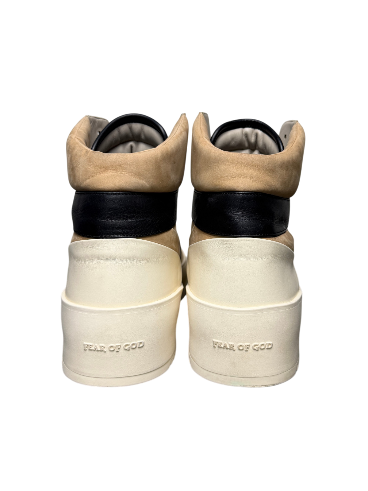 Fear of God Basketball Sneaker 'Tan-Black-Cream' Size 46 Pre-Owned