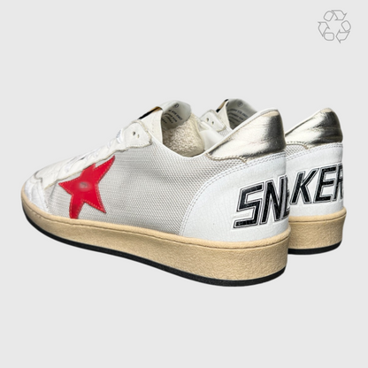 Golden Goose Ball Star Signature 'White/Mesh/Red' Size 44 Pre-Owned