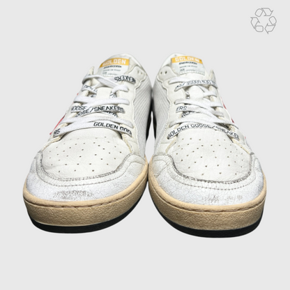 Golden Goose Ball Star Signature 'White/Mesh/Red' Size 44 Pre-Owned