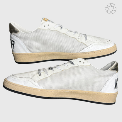 Golden Goose Ball Star Signature 'White/Mesh/Red' Size 44 Pre-Owned