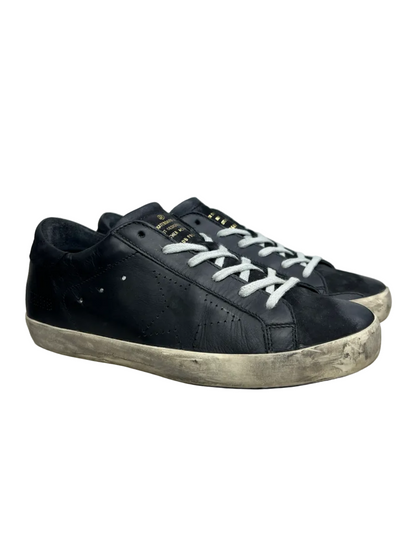 Golden Goose Wmns Superstar 'Black/Perforated Star' Size 39 Pre-Owned