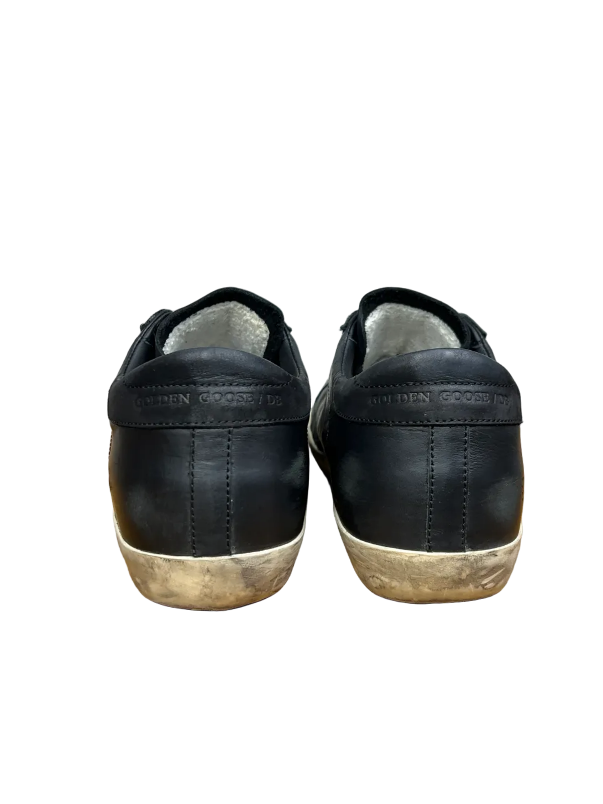 Golden Goose Wmns Superstar 'Black/Perforated Star' Size 39 Pre-Owned