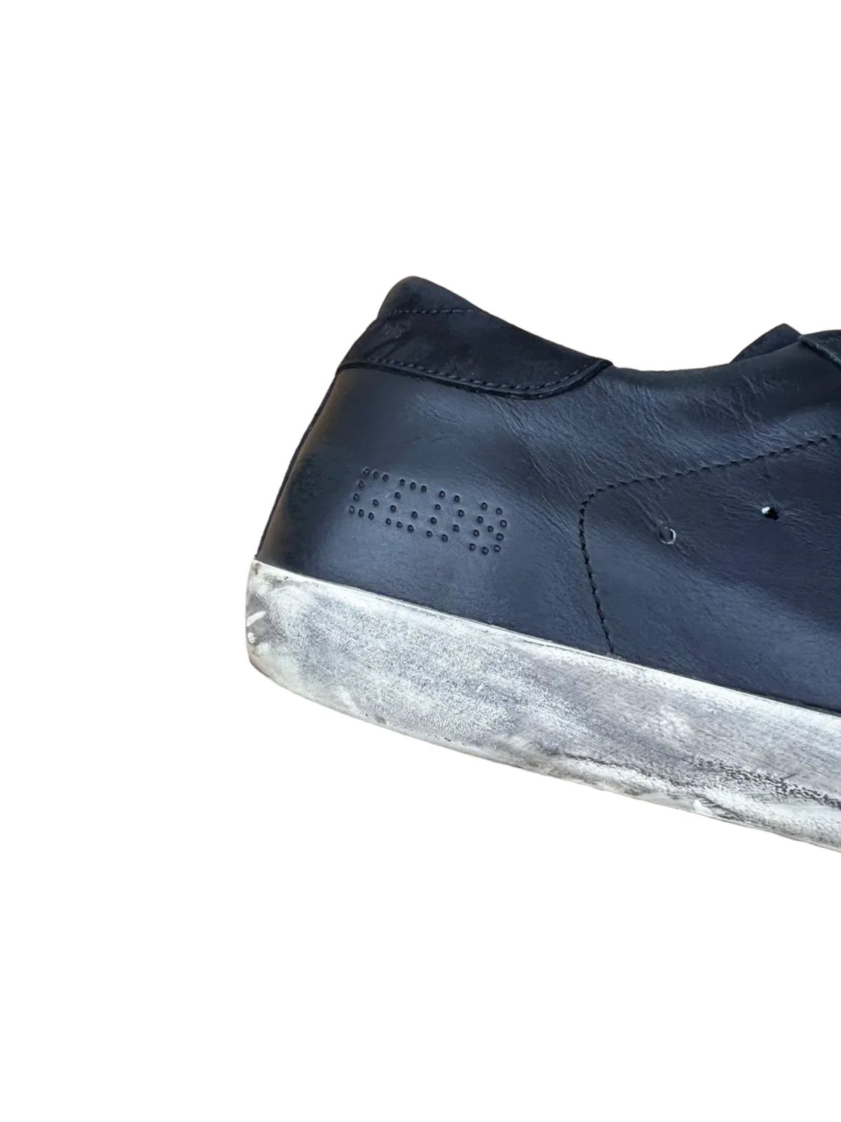 Golden Goose Wmns Superstar 'Black/Perforated Star' Size 39 Pre-Owned