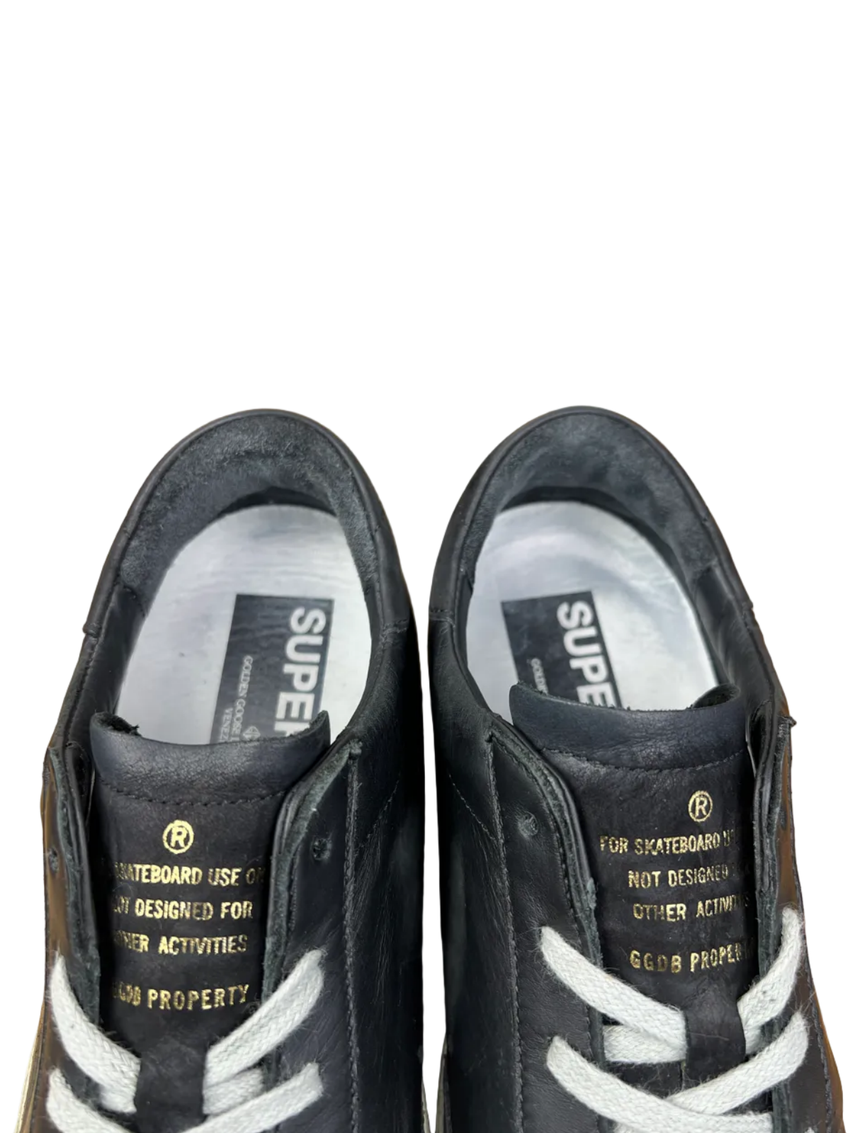 Golden Goose Wmns Superstar 'Black/Perforated Star' Size 39 Pre-Owned