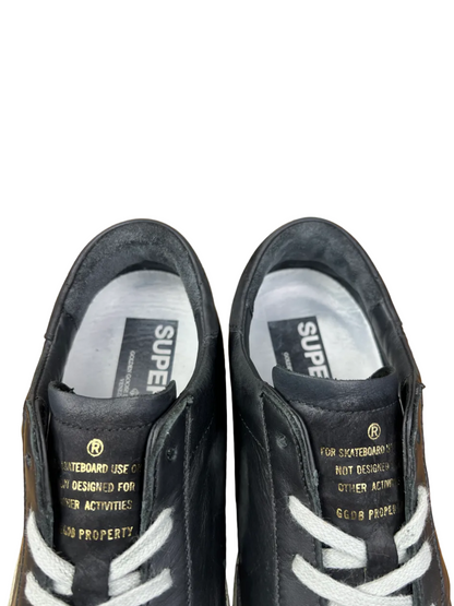 Golden Goose Wmns Superstar 'Black/Perforated Star' Size 39 Pre-Owned