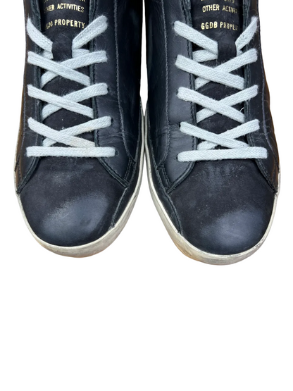 Golden Goose Wmns Superstar 'Black/Perforated Star' Size 39 Pre-Owned
