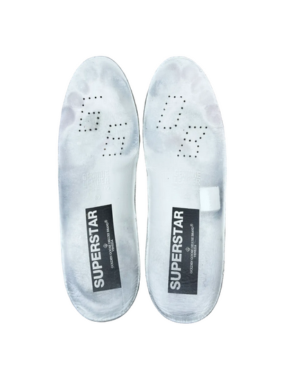 Golden Goose Wmns Superstar 'Black/Perforated Star' Size 39 Pre-Owned